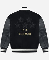 OVO X Sotto Sotto 30th Anniversary Black & Grey Varsity Jacket For Unisex